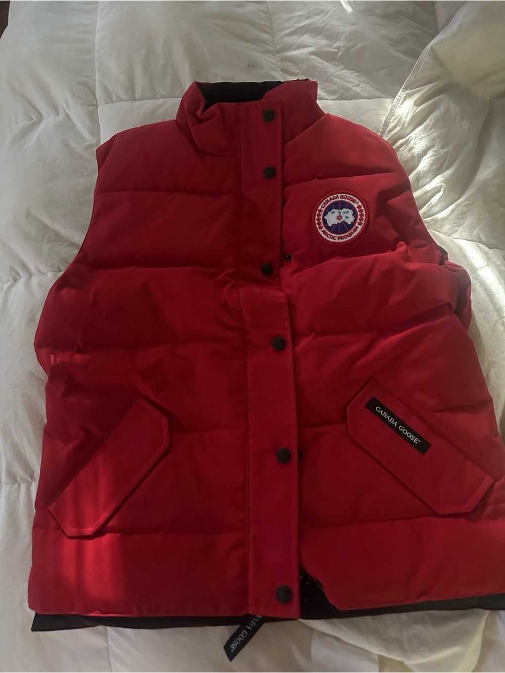 Canada Goose Red Puffer Vest